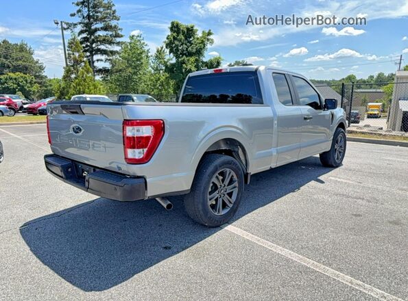 1FTEX1CB2PKE51093 2023 FORD F150 Silver Front right