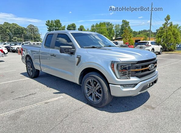 1FTEX1CB2PKE51093 2023 FORD F150 Silver Front left