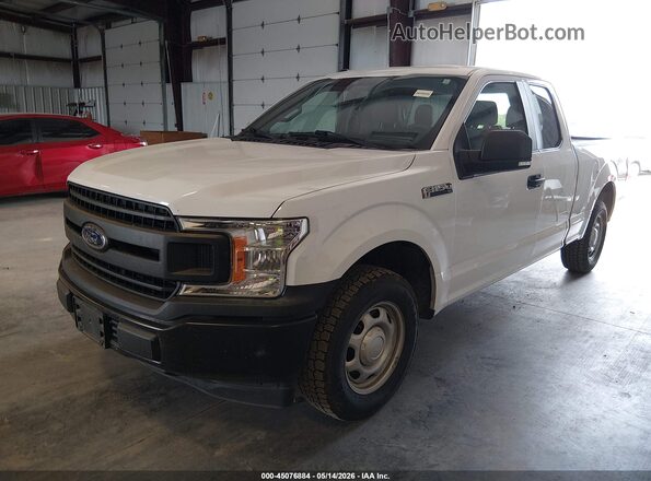 1FTEX1CB5KKD85602 2019 FORD F150 White Առջևի ձախ երեք քառորդ տեսարան