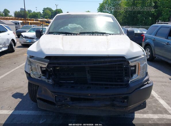 1FTEX1CB9JFE36008 2018 FORD F150 White ხელსაწყოთა პანელის ხედი