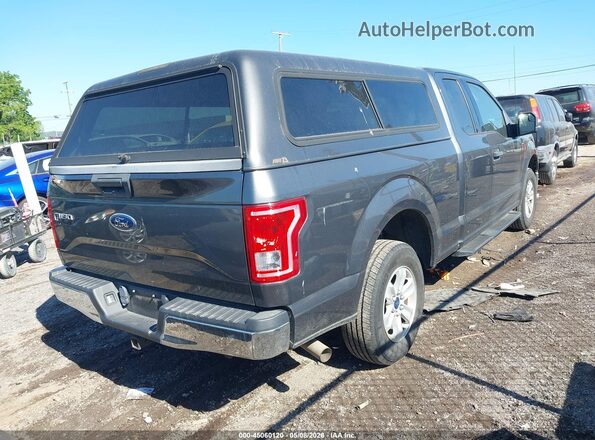1FTEX1CF2HFA19343 2017 FORD F150 Серый Задняя правая четверть