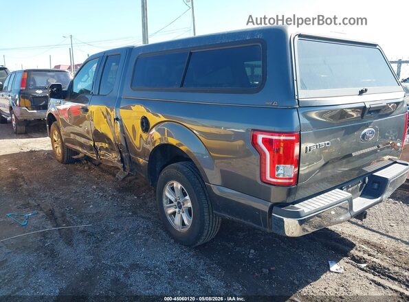 1FTEX1CF2HFA19343 2017 FORD F150 Серый Задняя левая четверть