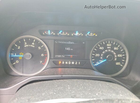 1FTEX1CP0GFD48954 2016 FORD F150 Silver Widok zestawu wskaźników