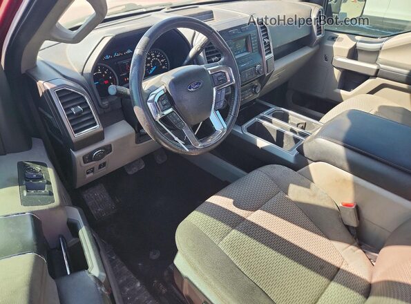 1FTEX1CP1GKE55986 2016 FORD F150 Красный Вид панели приборов