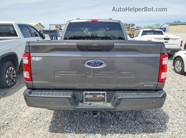 1FTEX1CP2MKE74526 2021 FORD F150 Угольный Вид сзади
