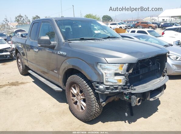 1FTEX1CP3GKG01904 2016 FORD F150 Серый Передняя правая четверть