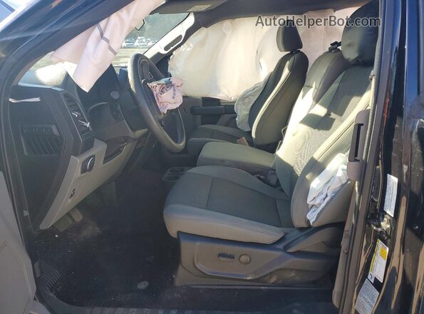 1FTEX1CP3KKC71920 2019 FORD F150 Черный Вид салона спереди