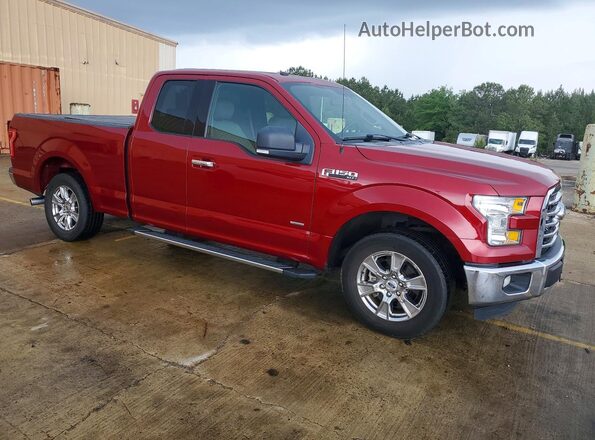 1FTEX1CP5GKG03699 2016 FORD F150 Red Delantero derecho