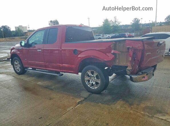 1FTEX1CP5GKG03699 2016 FORD F150 Red Trasero izquierdo