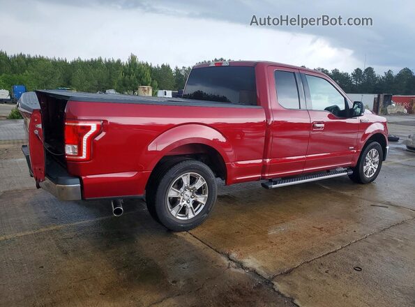 1FTEX1CP5GKG03699 2016 FORD F150 Red Trasero derecho