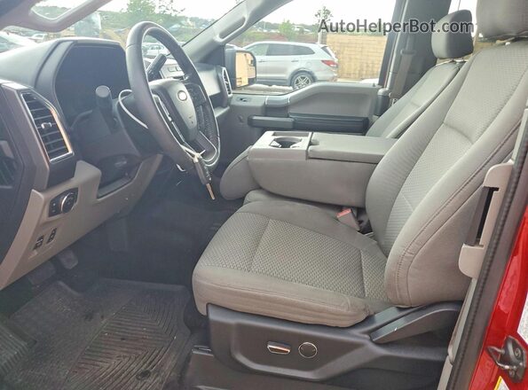 1FTEX1CP5GKG03699 2016 FORD F150 Red Vista interior delantera