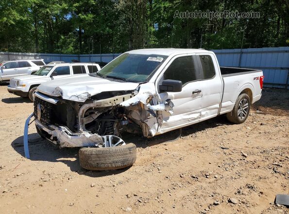 1FTEX1CP6MKE21439 2021 FORD F150 Белый Передняя левая четверть
