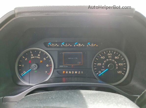 1FTEX1CP7HKC59889 2017 FORD F150 White Вид щитка приладів