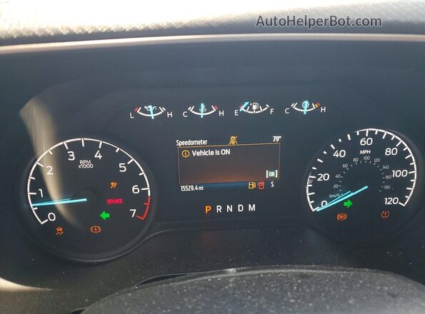 1FTEX1CP8PKD76718 2023 FORD F150 Серый Вид щитка приборов
