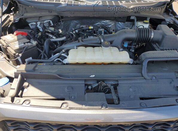 1FTEX1CP8PKD76718 2023 FORD F150 Серый Вид задней части салона