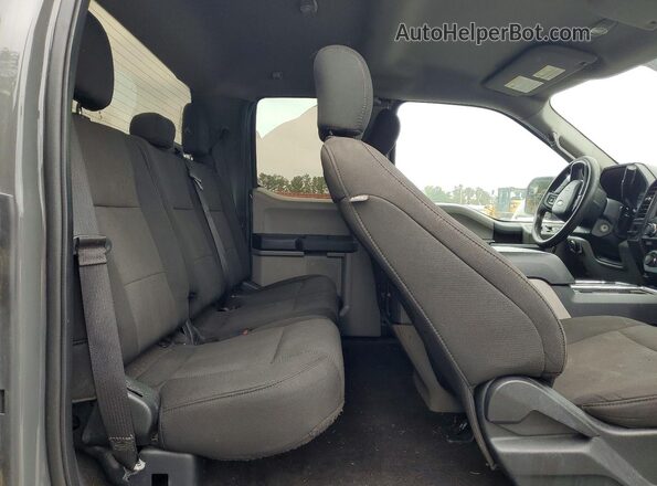 1FTEX1CPXJFB64449 2018 FORD F150 Gray Вид задніх сидінь