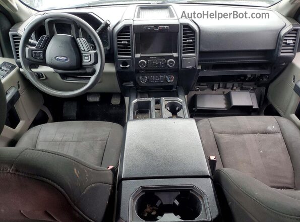 1FTEX1CPXJFB64449 2018 FORD F150 Gray Вид панелі приладів