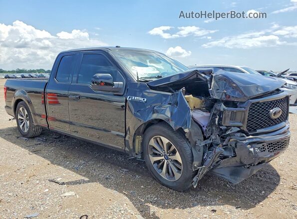 1FTEX1CPXKKF09522 2019 FORD F150 Черный Передняя правая четверть