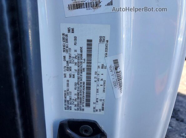 1FTEX1E81HFA54390 2017 FORD F150 Белый Вид подкапотного пространства