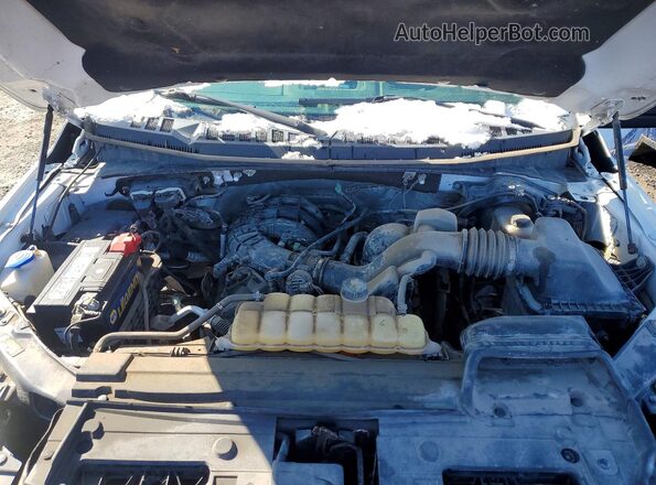 1FTEX1E81HFA54390 2017 FORD F150 Белый Вид задней части салона