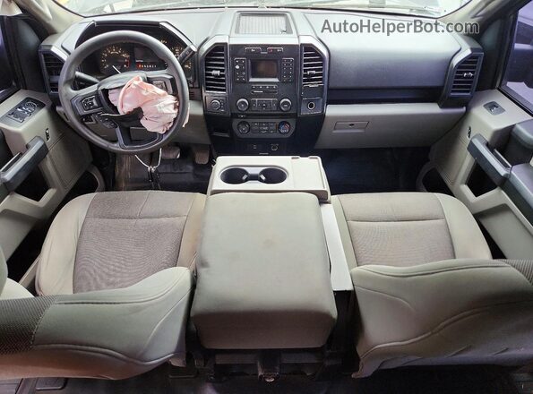 1FTEX1EB0JKD80383 2018 FORD F150 Черный Вид панели приборов