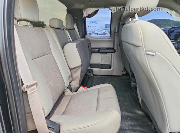1FTEX1EB0JKD80383 2018 FORD F150 Черный Вид задних сидений