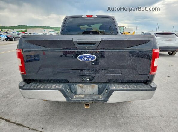 1FTEX1EB0JKD80383 2018 FORD F150 Черный Вид сзади