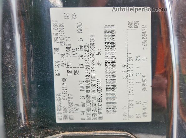 1FTEX1EB0JKD80383 2018 FORD F150 Черный Вид подкапотного пространства