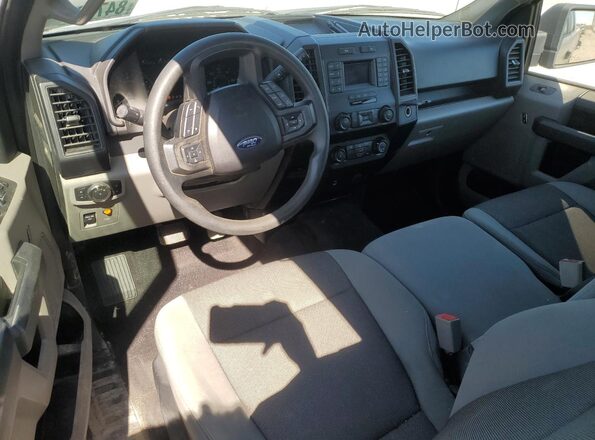 1FTEX1EB3LFB85180 2020 FORD F150 White Dashboard view