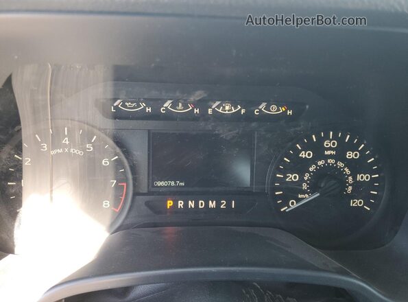 1FTEX1EB3LFB85180 2020 FORD F150 White Instrument cluster view