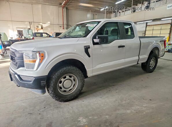 1FTEX1EB3MKD59046 2021 FORD F150 Белый Передняя левая четверть
