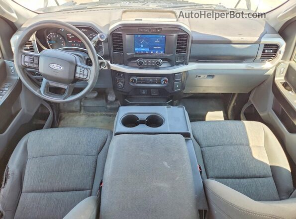 1FTEX1EB3MKD59046 2021 FORD F150 Белый Вид панели приборов