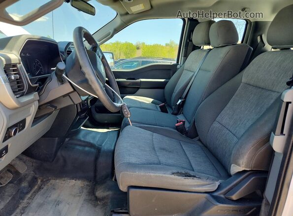 1FTEX1EB3MKD59046 2021 FORD F150 Белый Вид салона спереди