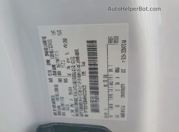 1FTEX1EB4KKC32495 2019 FORD F150 White Engine compartment view