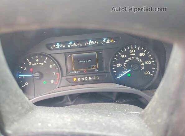 1FTEX1EB4KKC32495 2019 FORD F150 White Instrument cluster view