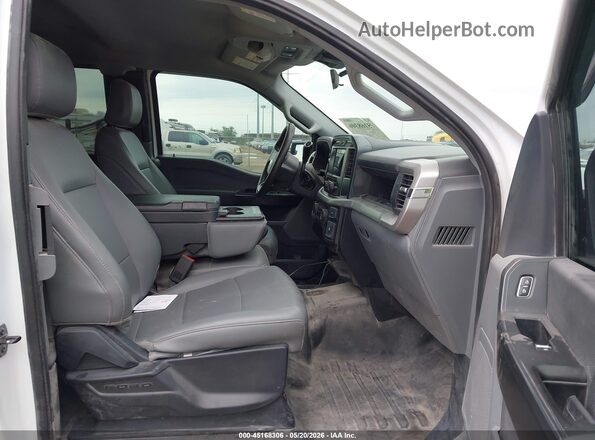 1FTEX1EB5NFA57543 2022 FORD F150 White წინა სალონის ხედი