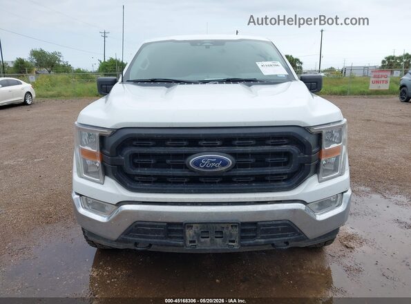 1FTEX1EB5NFA57543 2022 FORD F150 White ხელსაწყოთა პანელის ხედი