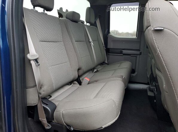 1FTEX1EB9KKC01310 2019 FORD F150 Blue უკანა სავარძლების ხედი