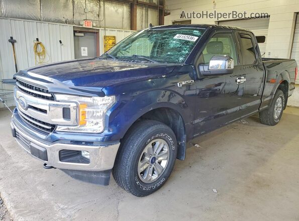 1FTEX1EB9KKC01310 2019 FORD F150 Blue წინა მარცხენა ხედი სამი მეოთხედიდან