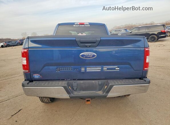 1FTEX1EB9KKC01310 2019 FORD F150 Blue უკანა ხედი