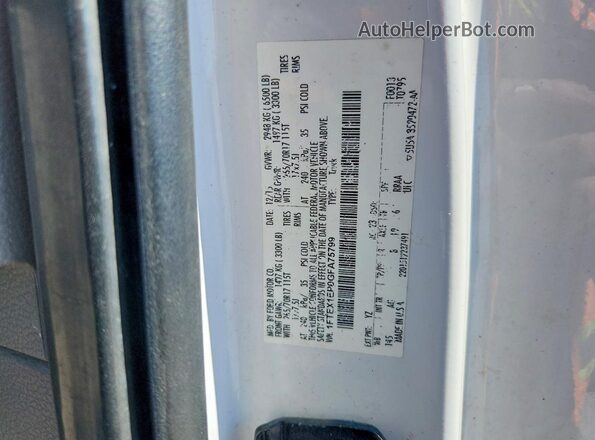 1FTEX1EP0GFA75799 2016 FORD F150 White Vista del compartimento del motor