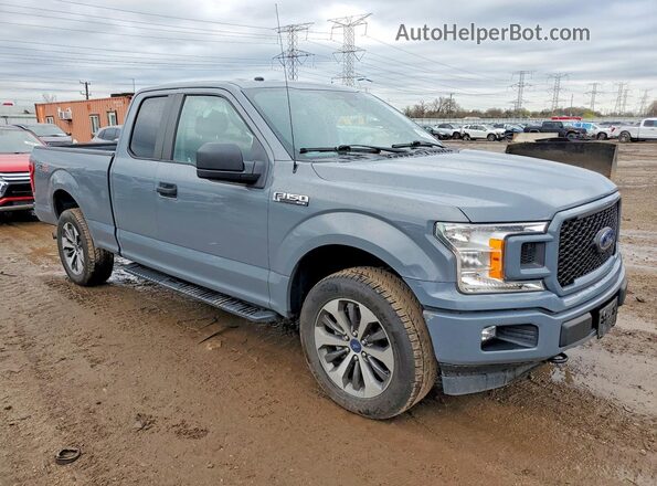 1FTEX1EP0KKC58524 2019 FORD F150 Серый Передняя правая четверть