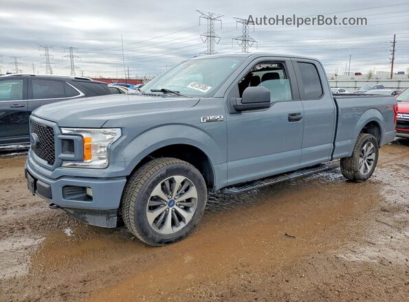 1FTEX1EP0KKC58524 2019 FORD F150 Серый Передняя левая четверть