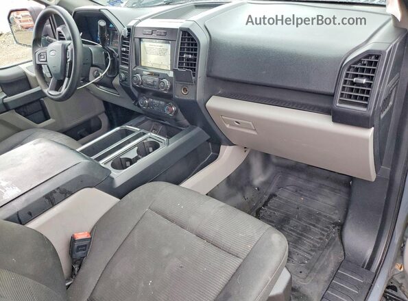 1FTEX1EP0KKC58524 2019 FORD F150 Серый Вид панели приборов