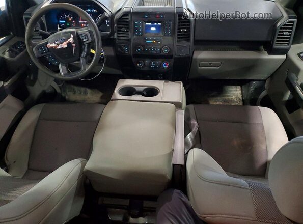 1FTEX1EP0LKE24431 2020 FORD F150 Gray Առջևի վահանակի տեսք