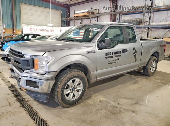 1FTEX1EP0LKE24431 2020 FORD F150 Gray Առջևի ձախ երեք քառորդ տեսարան