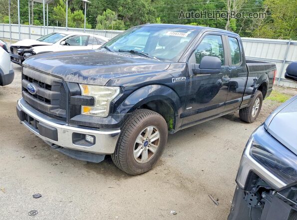 1FTEX1EP1GFB90802 2016 FORD F150 Черный Передняя левая четверть