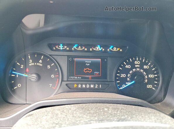 1FTEX1EP1GFB90802 2016 FORD F150 Черный Вид щитка приборов
