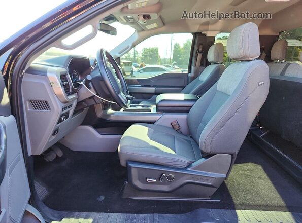 1FTEX1EP2MFC90421 2021 FORD F150 Черный Вид салона спереди