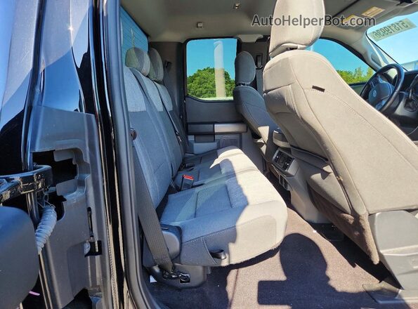 1FTEX1EP2MFC90421 2021 FORD F150 Черный Вид задних сидений